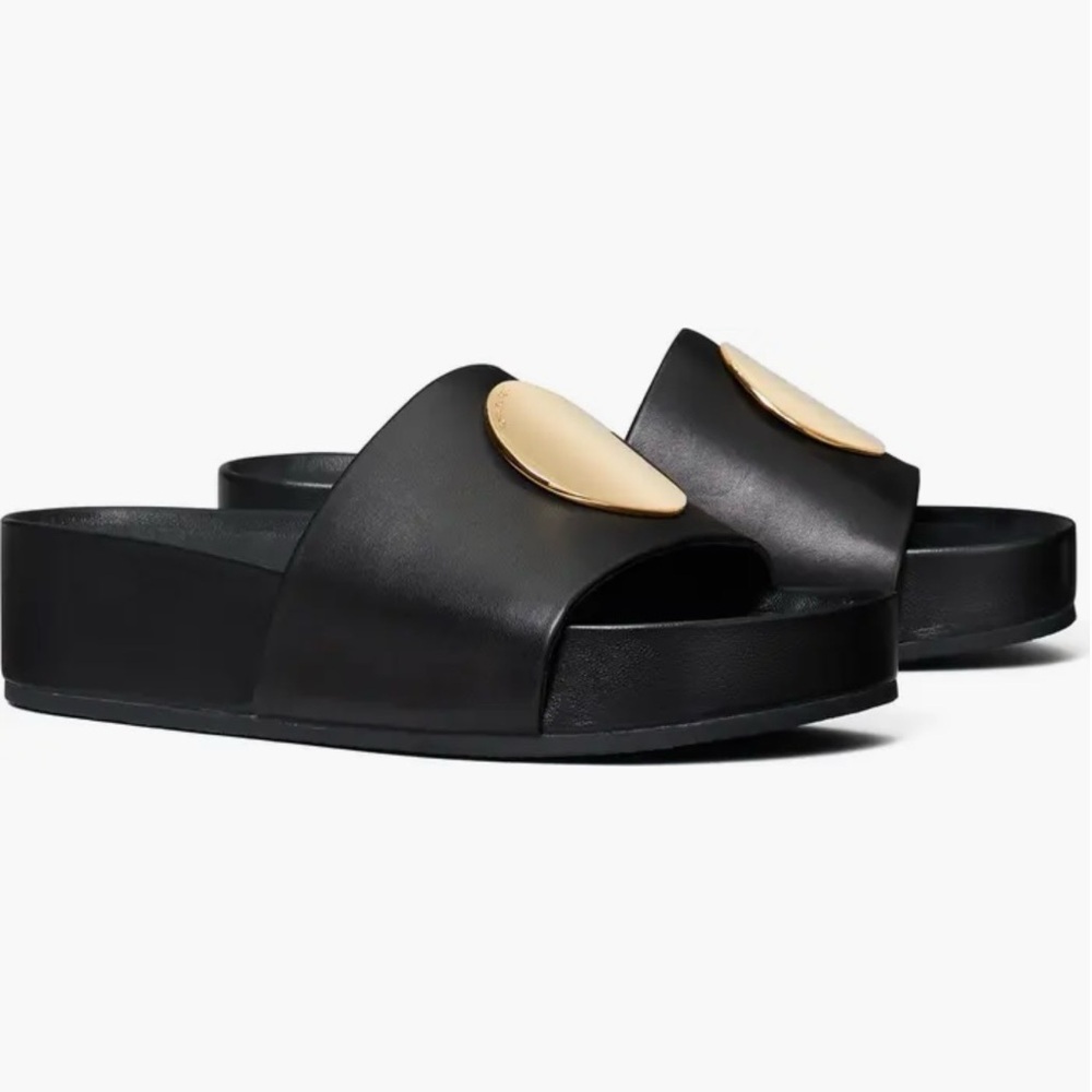 New Tory Burch Patos Slide Sandals - Picture 6 of 8